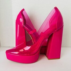 Fashion Nova Hot Pink Platform Heels